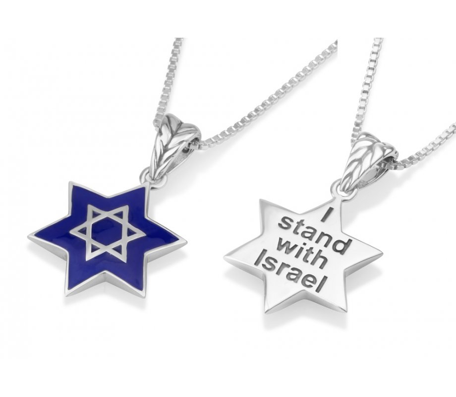 Sterling Silver Star Pendant Necklace – Star of David and