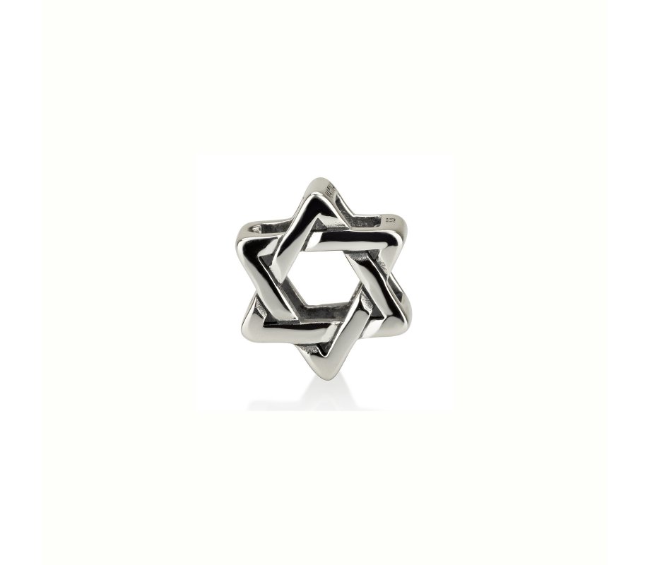 Sterling Silver Star of David Charm for Bracelet or Necklace