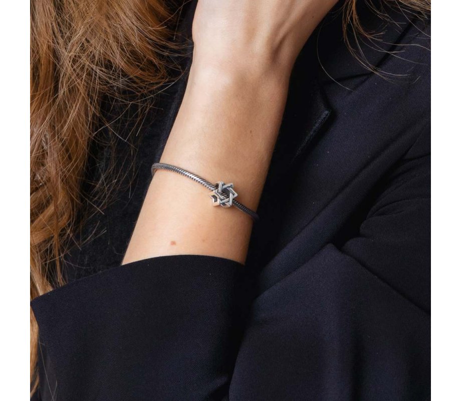 Sterling Silver Star of David Charm for Bracelet or Necklace