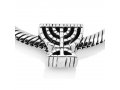 Sterling Temple Menorah Charm