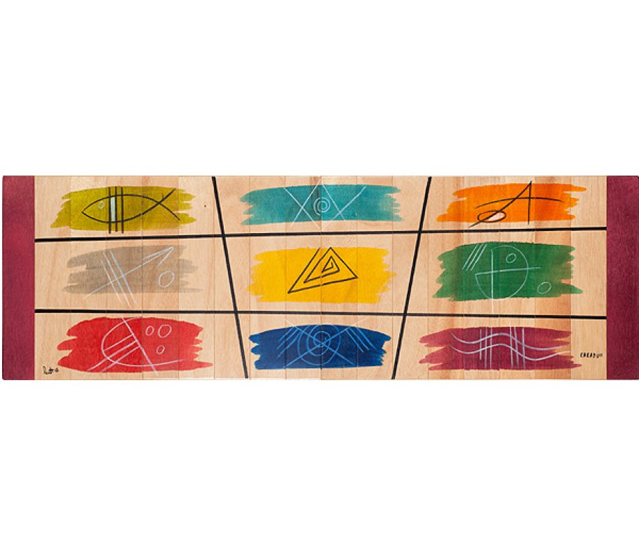 Table Runner Domino by Kakadu Art