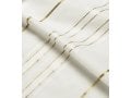 Talitnia Acrylic Tallit Imitation Wool Prayer Shawl - White & Gold Stripes