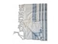 Talitnia Barak Non Slip Lightweight Wool Tallit Prayer Shawl - Blue Stripes