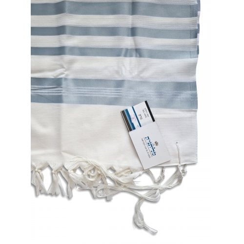 Talitnia Barak Non Slip Lightweight Wool Tallit Prayer Shawl - Blue Stripes