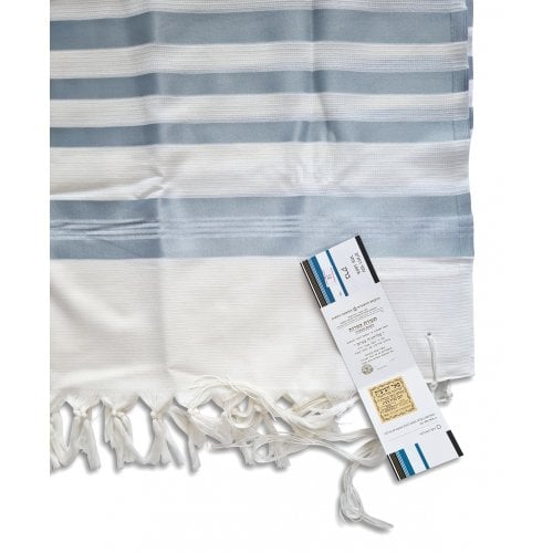 Talitnia Barak Non Slip Lightweight Wool Tallit Prayer Shawl - Blue Stripes