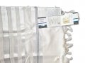 Talitnia Barak, Non-slip Lightweight Wool Tallit Prayer Shawl - Silver Stripes