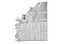 Talitnia Barak, Non-slip Lightweight Wool Tallit Prayer Shawl - White Stripes