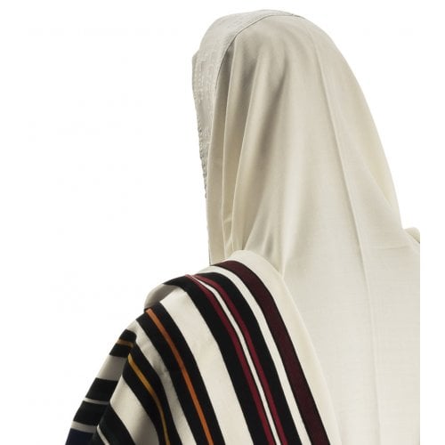 Talitnia Beney Or Tallit - Sons of Light Modern Wool Prayer Shawl - Rainbow