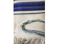 Talitnia Carmel Tallit Prayer Shawl Tied with Techelet - 1 in Stock