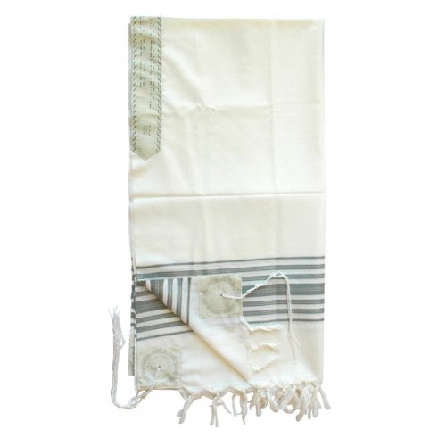 Talitnia Chermonit 100% Pure Wool Tallit Prayer Shawl
