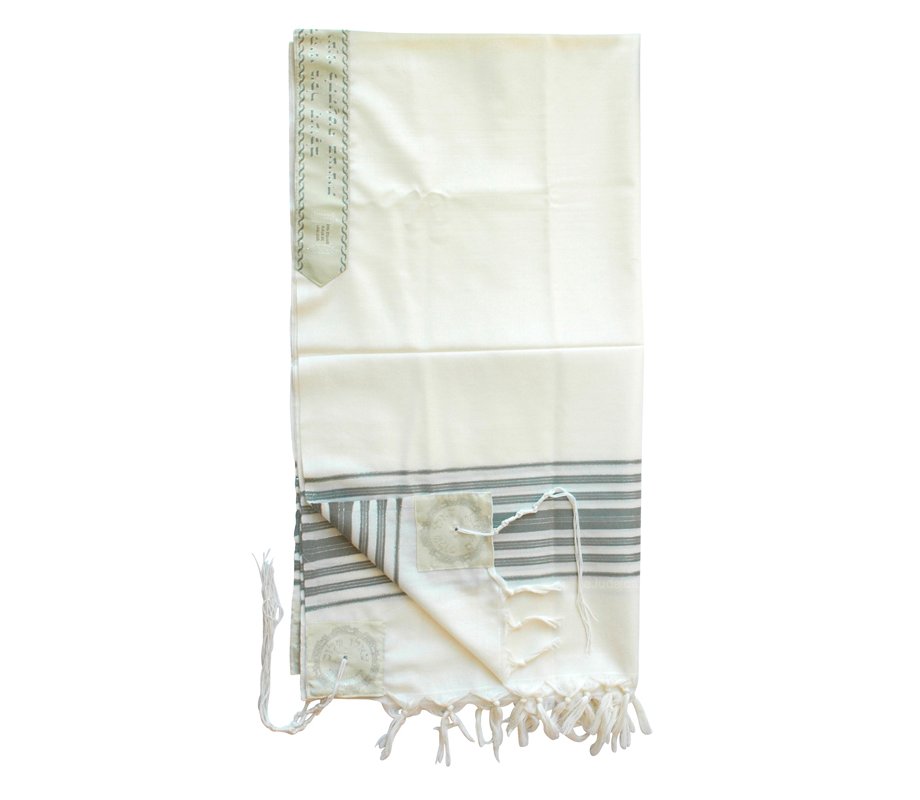 Talitnia Chermonit 100% Pure Wool Tallit Prayer Shawl