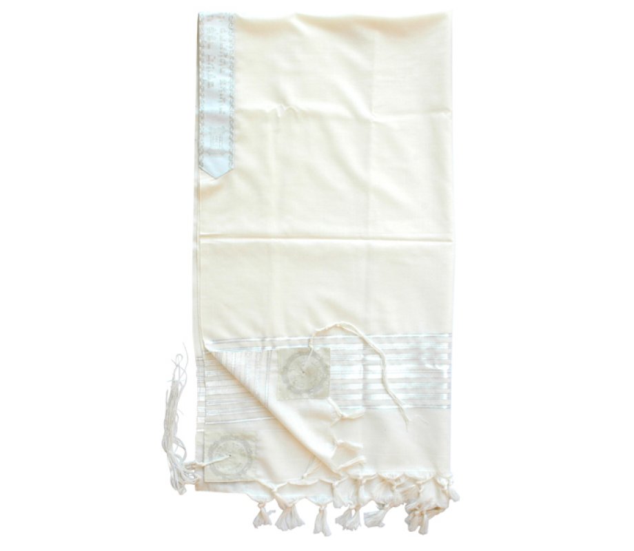 Talitnia Chermonit Wool Tallit Pure Wool Kosher Prayer Shawl