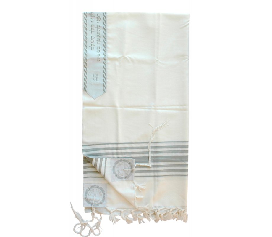 Talitnia Chermonit Wool Tallit Pure Wool Kosher Prayer Shawl