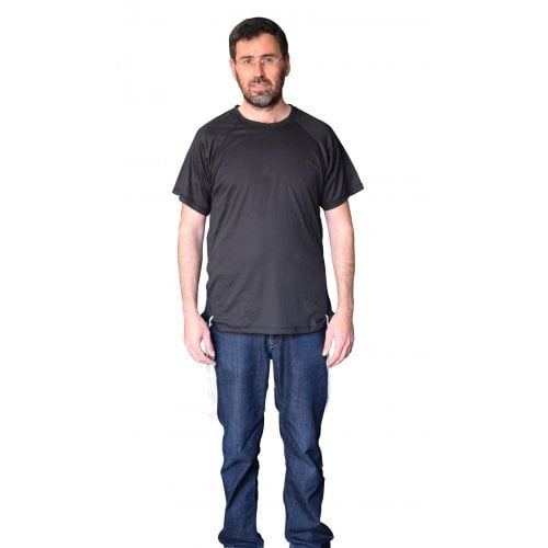 Talitnia Dry-Fit Tzitzit T-shirt With Kosher Tzitzis - Black