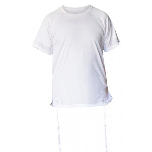 Talitnia Dry-Fit Tzitzit T-shirt With Kosher Tzitzis - White