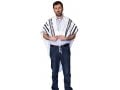 Talitnia Gilboa Light Weight Non Slip Tallit Wool Prayer Shawl - Black Stripes