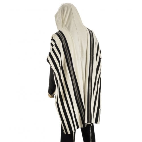 Talitnia Traditional Non-Slip Wool Tallit Prayer Shawl - David