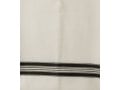 Talitnia White Wool Tallit Katan Without Center Fringes - Black Lines