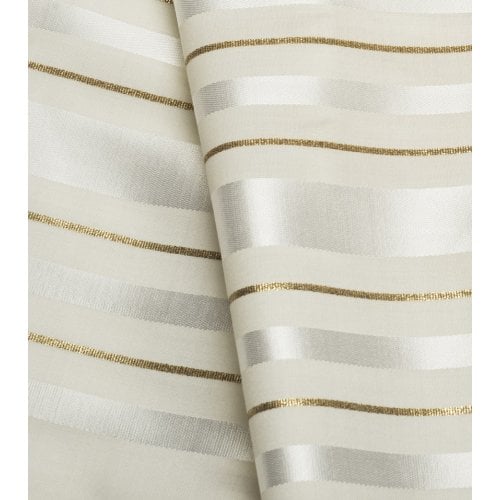 Talitnia Wool Tallit Traditional Kosher Prayer Shawl - White & Gold Stripes