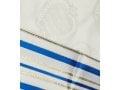 Talitnia Zion Paz Tallit Prayer Shawl - Blue Gold Stripes