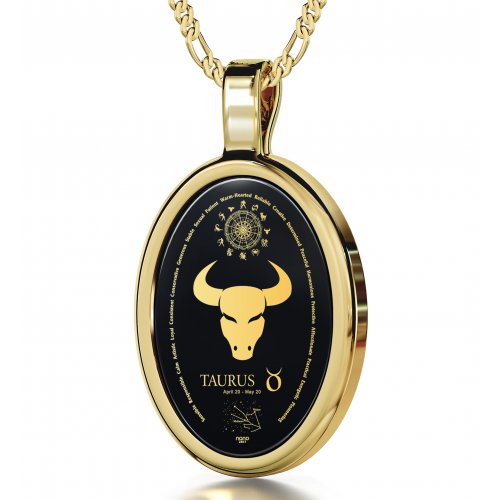 Taurus Zodiac Pendant by Nano Jewelry