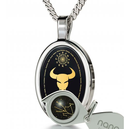 Taurus Zodiac Pendant by Nano Jewelry