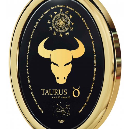 Taurus Zodiac Pendant by Nano Jewelry