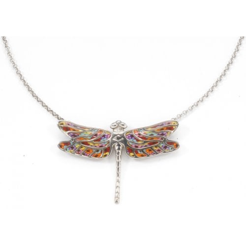 Thousand Flower Dragonfly Necklace