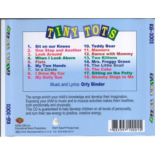 Tiny Tots Activity English Songs Audio CD