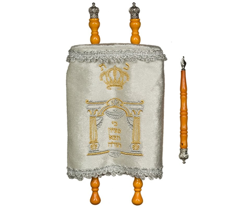 Large Torah Scroll & Case