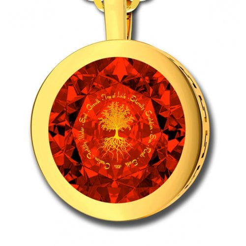Tree Of Life Pendant By Nano Gold - Gold Plate