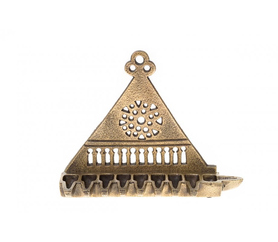 Triangular Replica Menorah - Israel Museum Products