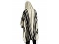 Turkish Style - Like Tunisa - Tallit Prayer Shawl with Black Stripes