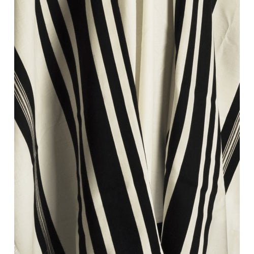 Turkish Style - Like Tunisa - Tallit Prayer Shawl with Black Stripes