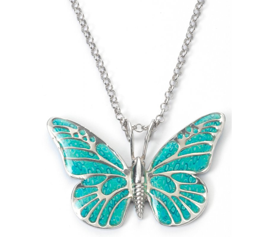 Turquoise Butterfly Pendant
