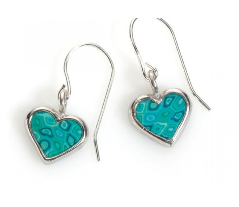 Turquoise Heart Earrings