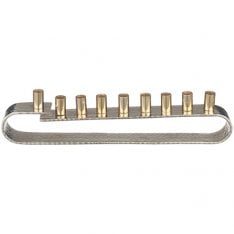 Two Tone Loop Base Chanukah Menorah for Candles