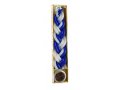 Two in One, Braided Blue and White Havdalah Candle with Small Spice Box