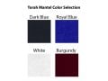 Velvet Torah Mantle Cover for Torah Scroll - Oriental Torah Crown