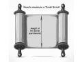 Velvet Torah Mantle Cover for Torah Scroll - Temple Menorah