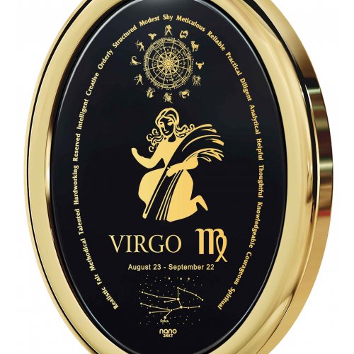 Virgo Zodiac Pendant by Nano Jewelry