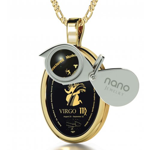 Virgo Zodiac Pendant by Nano Jewelry