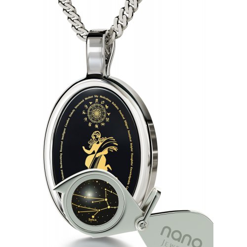 Virgo Zodiac Pendant by Nano Jewelry