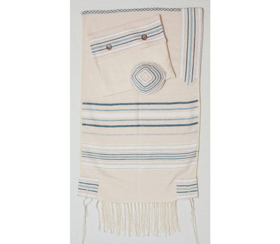 Weaving Creation Hand Woven Tallit Chesed - Kindness