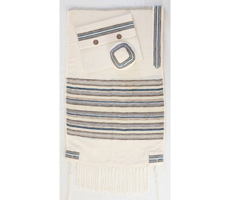 Weaving Creation Hand Woven Tallit Hod - Majesty