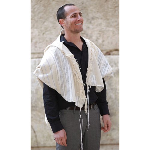 Weaving Creation Hand Woven Tallit Keter - Crown