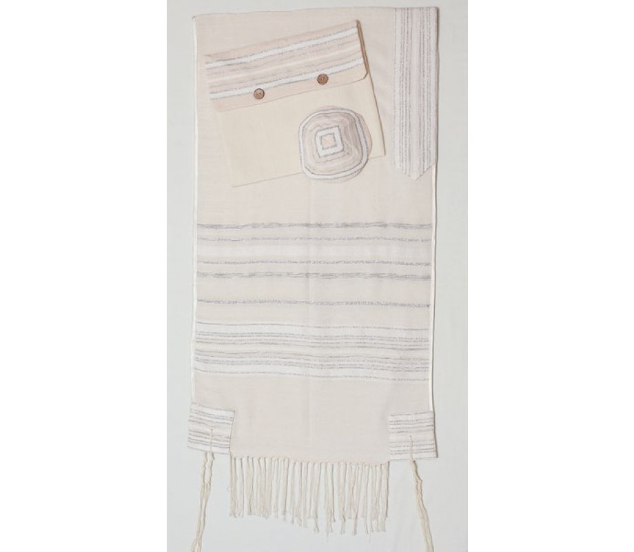 Weaving Creation Hand Woven Tallit Keter - Crown