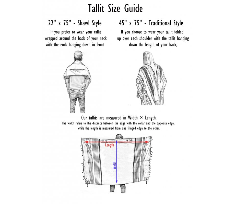 Weaving Creation Hand Woven Tallit Keter - Crown