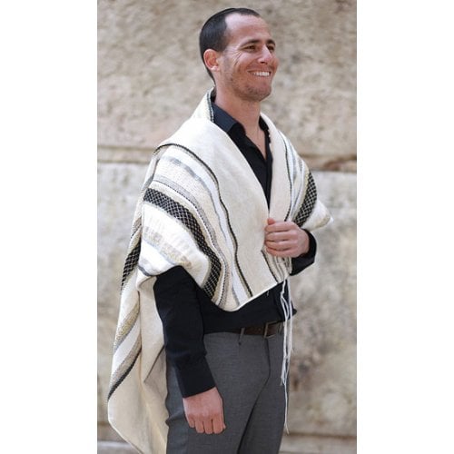 Weaving Creation Hand Woven Tallit Malchut - Royalty