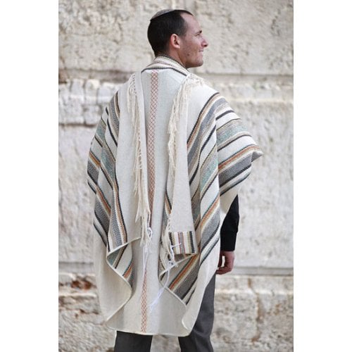 Weaving Creation Hand Woven Tallit Yesod - Foundation